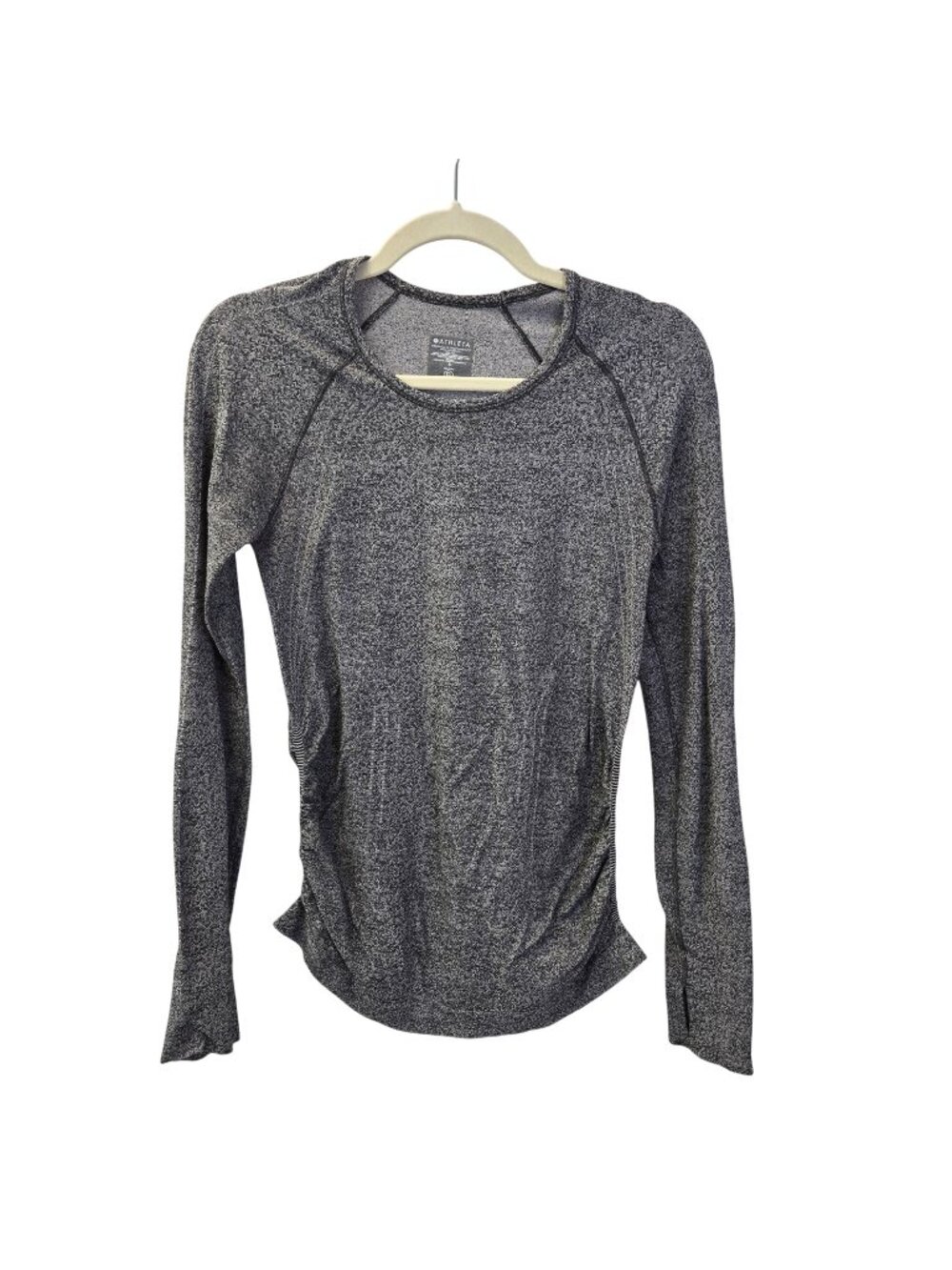 Athleta Speedlight Heather Long Sleeve Activewear Top Size Small
